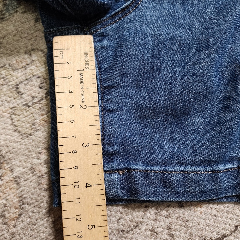 Nicole Miller New York Soho High Rise Denim Shorts Medium Wash Blue Size 6 - Picture 7 of 7